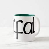 2 Couleurs Tasse d'Offaly du comté (Devant droit)