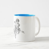 2 Couleurs Tasse d'oiseau d'ange et de ronflement (Devant droit)