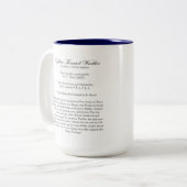 2 Couleurs Tasse d'oiseau d'Audubon, fauvette Jaune-Throated, (Devant gauche)