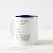 2 Couleurs Tasse d'oiseau d'Audubon, mésange tuftée, 15 onces (Devant gauche)