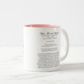 2 Couleurs Tasse d'oiseau d'Audubon, moineau Blanc-Throated, (Devant droit)