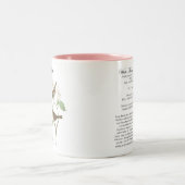 2 Couleurs Tasse d'oiseau d'Audubon, moineau Blanc-Throated, (Centre)