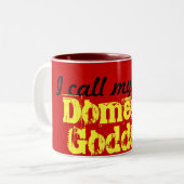 2 Couleurs Tasse domestique de déesse (Devant gauche)