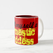 2 Couleurs Tasse domestique de déesse (Devant droit)