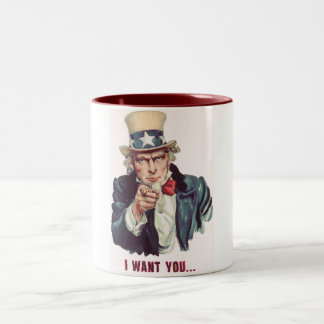 2 Couleurs Tasse d'Oncle Sam