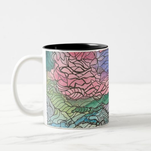 2 Couleurs Tasse Doodle par Jill (Gauche)