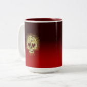 2 Couleurs Tasse d'or de crâne (Devant gauche)