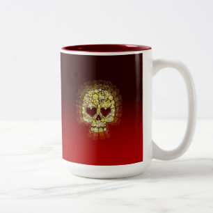 2 Couleurs Tasse d'or de crâne