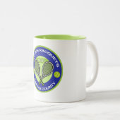 2 Couleurs Tasse d'or de raquettes (Devant droit)