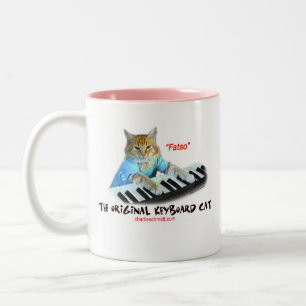 2 Couleurs Tasse d'original de chat de clavier