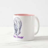 2 Couleurs Tasse d'ours blanc de maman Bear (Devant droit)