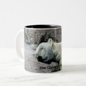 2 Couleurs Tasse d'ours blanc de sommeil (Devant gauche)