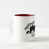2 Couleurs Tasse d'ours de maman (Devant gauche)