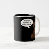 2 Couleurs Tasse "d'ours de message" (Devant droit)