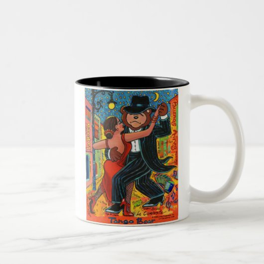 2 Couleurs Tasse d'ours de tango (Droit)
