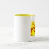 2 Couleurs Tasse Dragon Jaune (Centre)