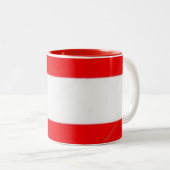 2 Couleurs Tasse Drapeau Autriche (Devant droit)