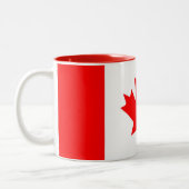 2 Couleurs Tasse Drapeau Canada (Gauche)