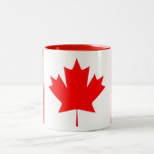 2 Couleurs Tasse Drapeau Canada (Centre)