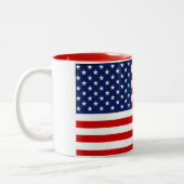 2 Couleurs Tasse Drapeau États-Unis (Gauche)