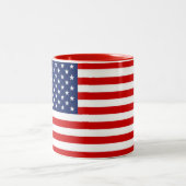 2 Couleurs Tasse Drapeau États-Unis (Centre)