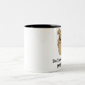 2 Couleurs Tasse drôle de bouledogue (Centre)