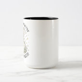 2 Couleurs Tasse drôle de chat choqué rétro (Centre)