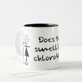 2 Couleurs Tasse drôle de chloroforme (Devant gauche)