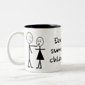 2 Couleurs Tasse drôle de chloroforme (Gauche)