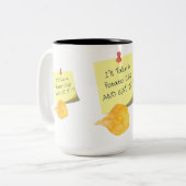 2 Couleurs Tasse drôle de citation 'Je prendrai une chips' (Devant gauche)
