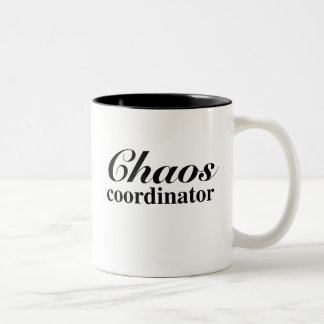 2 Couleurs Tasse drôle de coordonnateur de chaos pour la