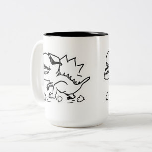 2 Couleurs Tasse Drôle de Dinosaure - T-Rex Cool Avec des Lun
