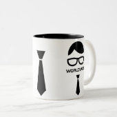 2 Couleurs Tasse drôle de fierté nerd (Devant droit)