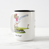 2 Couleurs Tasse drôle de golfeuse Fairway Fun (Devant gauche)