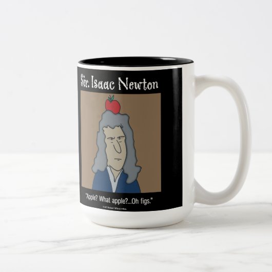 2 Couleurs Tasse drôle de Newton (Droit)