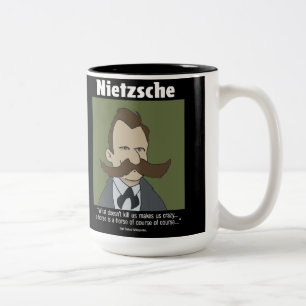 2 Couleurs Tasse drôle de Nietzshe
