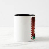 2 Couleurs Tasse drôle de Père Noël (Centre)