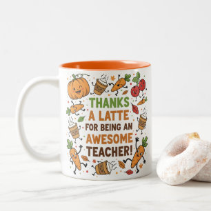 2 Couleurs Tasse drôle de remerciement pour un professeur à T
