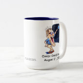 2 Couleurs Tasse drôle d'éclipse - 15 onces (Devant droit)