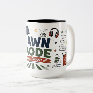 2 Couleurs Tasse drôle Papa en mode pelouse, bavardage éteint