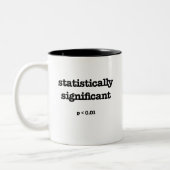 2 Couleurs tasse drôle statistiquement significative de maths (Gauche)