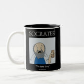 2 Couleurs Tasse drôle - Tasse Socrate (Gauche)