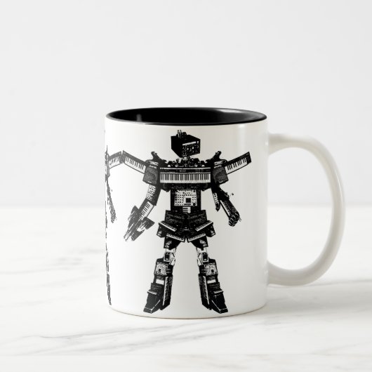 2 Couleurs Tasse du 2-Ton 15oz de TheArm^^ "SynthBot" (Droit)