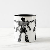 2 Couleurs Tasse du 2-Ton 15oz de TheArm^^ "SynthBot" (Centre)
