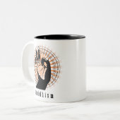 2 Couleurs Tasse du bouddhisme B (Devant gauche)