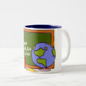 2 Couleurs Tasse du cadeau du professeur (Devant droit)