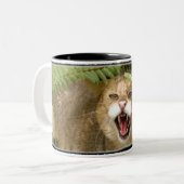 2 Couleurs TASSE du chat de jungle 01 (Devant gauche)