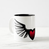 2 Couleurs Tasse du coeur 10 (Devant gauche)