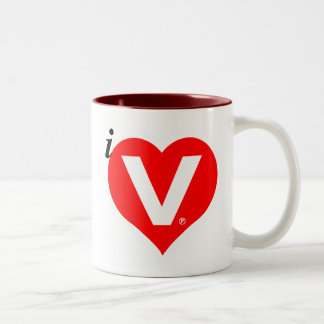 2 Couleurs Tasse du coeur i<3V