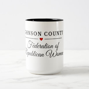 2 Couleurs Tasse du comté de Johnson FRW